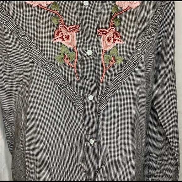 NWT Lucky Brand Western Style Button Up - Picture 4 of 8